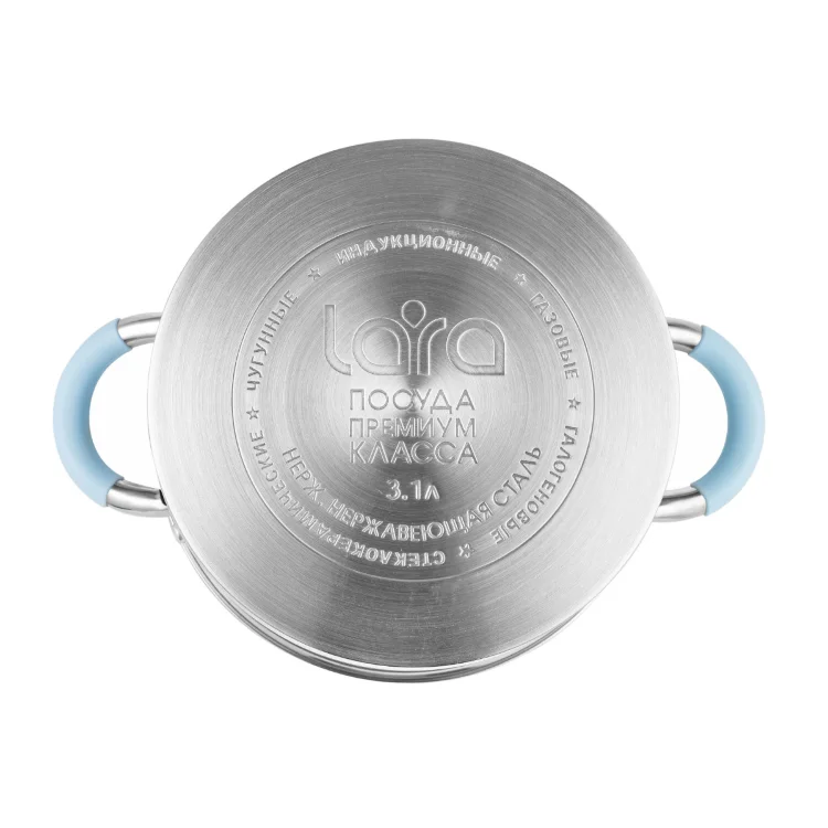 Кастрюля из нержавеющей стали LR02-444 серия Sky Blue